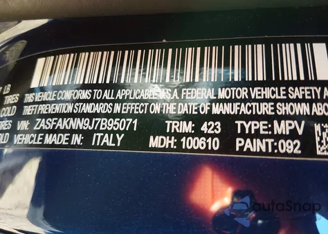 2018 Alfa Romeo Stelvio Ti Sport Awd z USA, uszkodzony, nr VIN ZASFAKNN9J7B95071